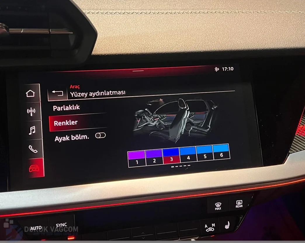 Audi A3 8Y 2020-2026 AMBİYANS AYDINLATMA MONTAJI Montajı - Detay Görsel 5 -Doruk Vagcom