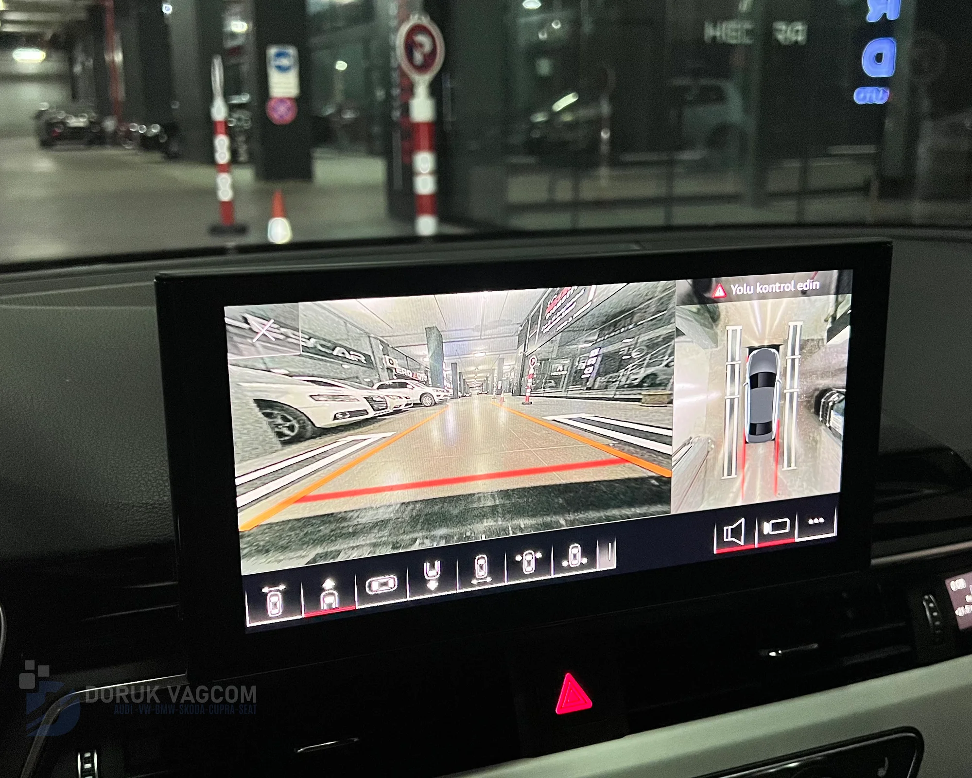 Audi A4 B9 (2015) Audi A4 360 Kamera Çevre Görüş Kamerası Montajı Navigasyon Multimedya Montajı
