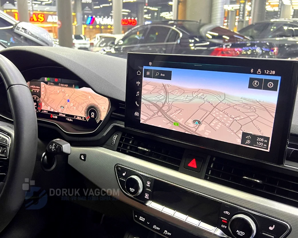 Audi A5 F5 (2016-2024) Audi A5 F5 Orijinal Navigasyon Aktivasyonu ve Virtual Cockpit Harita Entegrasyonu Navigasyon Multimedya Montajı