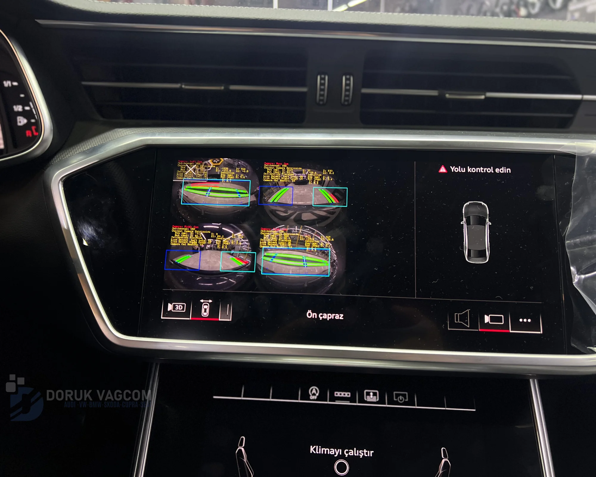 Audi A6 C8 2020 360 ÇEVRE GÖRÜŞ KAMERA MONTAJI Montajı - Detay Görsel 11 -Doruk Vagcom