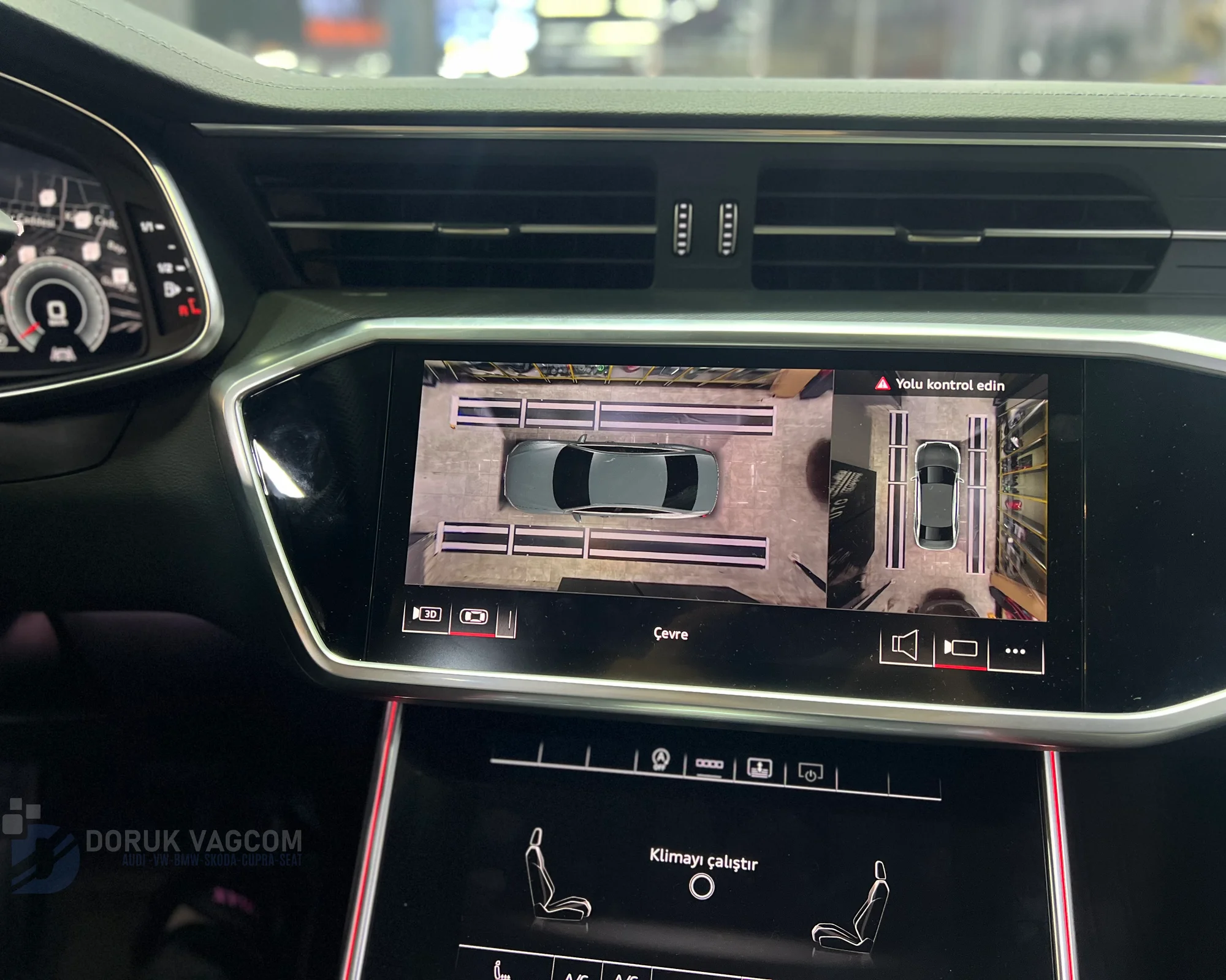 Audi A6 C8 2020 360 ÇEVRE GÖRÜŞ KAMERA MONTAJI Montajı - Detay Görsel 10 -Doruk Vagcom