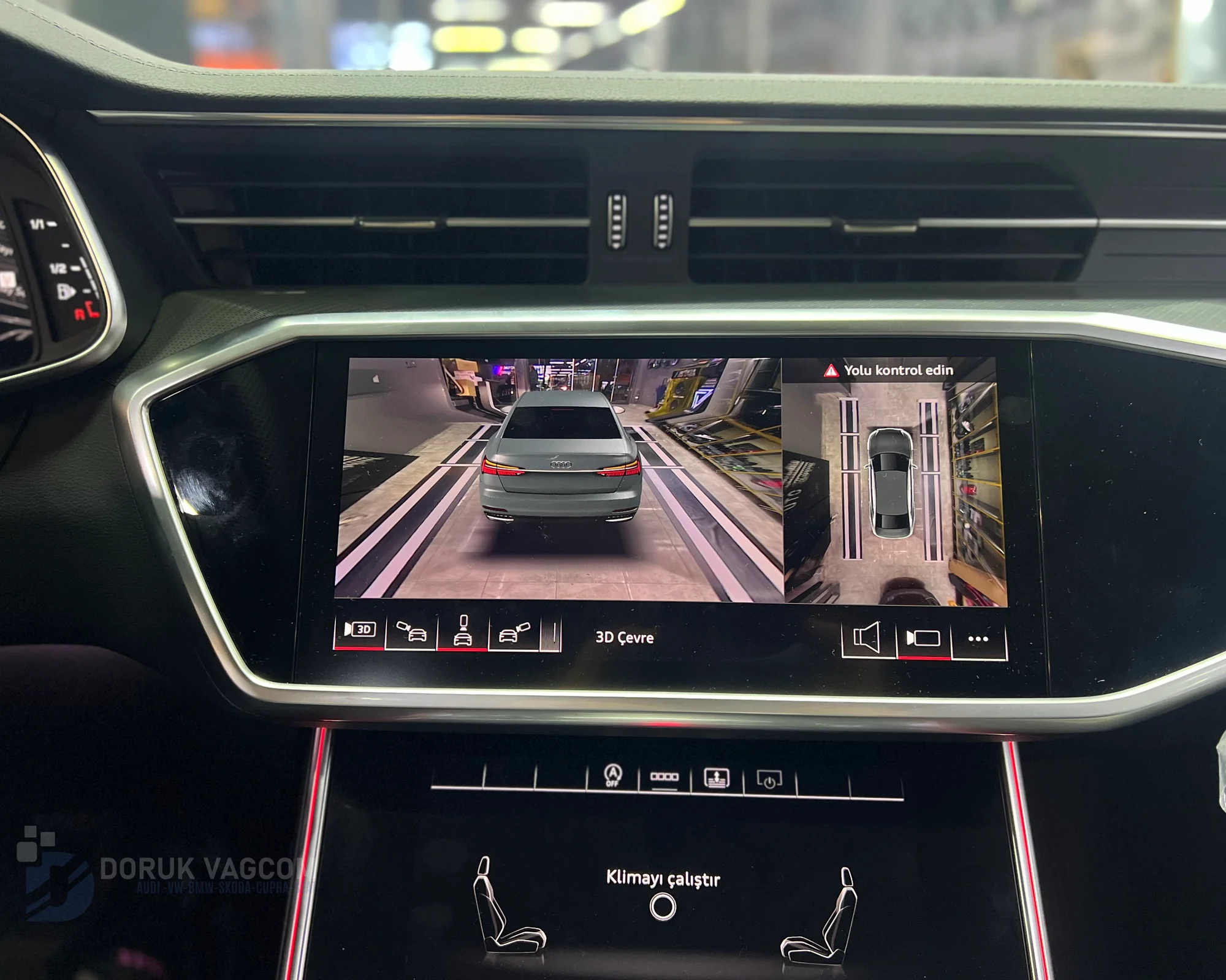 Audi A6 C8 2020 360 ÇEVRE GÖRÜŞ KAMERA MONTAJI Montajı - Detay Görsel 2 -Doruk Vagcom
