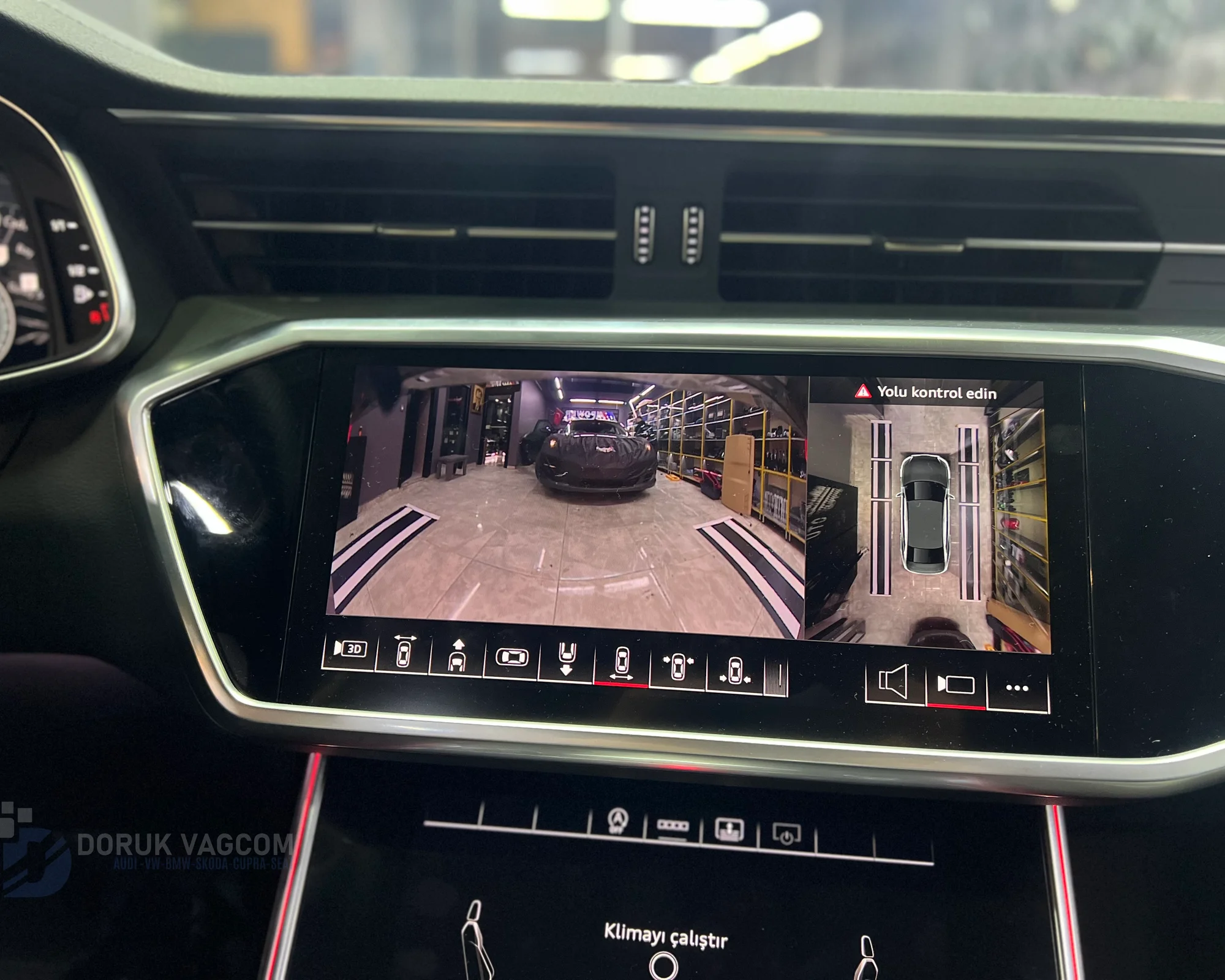 Audi A6 C8 2020 360 ÇEVRE GÖRÜŞ KAMERA MONTAJI Montajı - Detay Görsel 6 -Doruk Vagcom