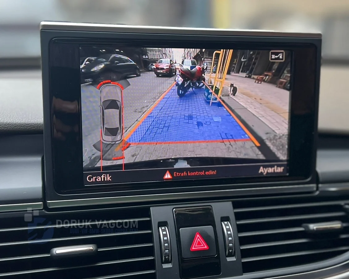 Audi A6 C7 (2011-2018) Audi A6 C7 (2015-2018) Geri Görüş Kamerası Montajı Navigasyon Multimedya Montajı