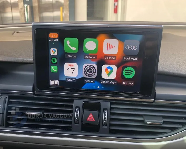 Audi A6 C7 (2011-2018) Audi A6 C7 Orijinal Apple CarPlay Aktivasyonu Navigasyon Multimedya Montajı