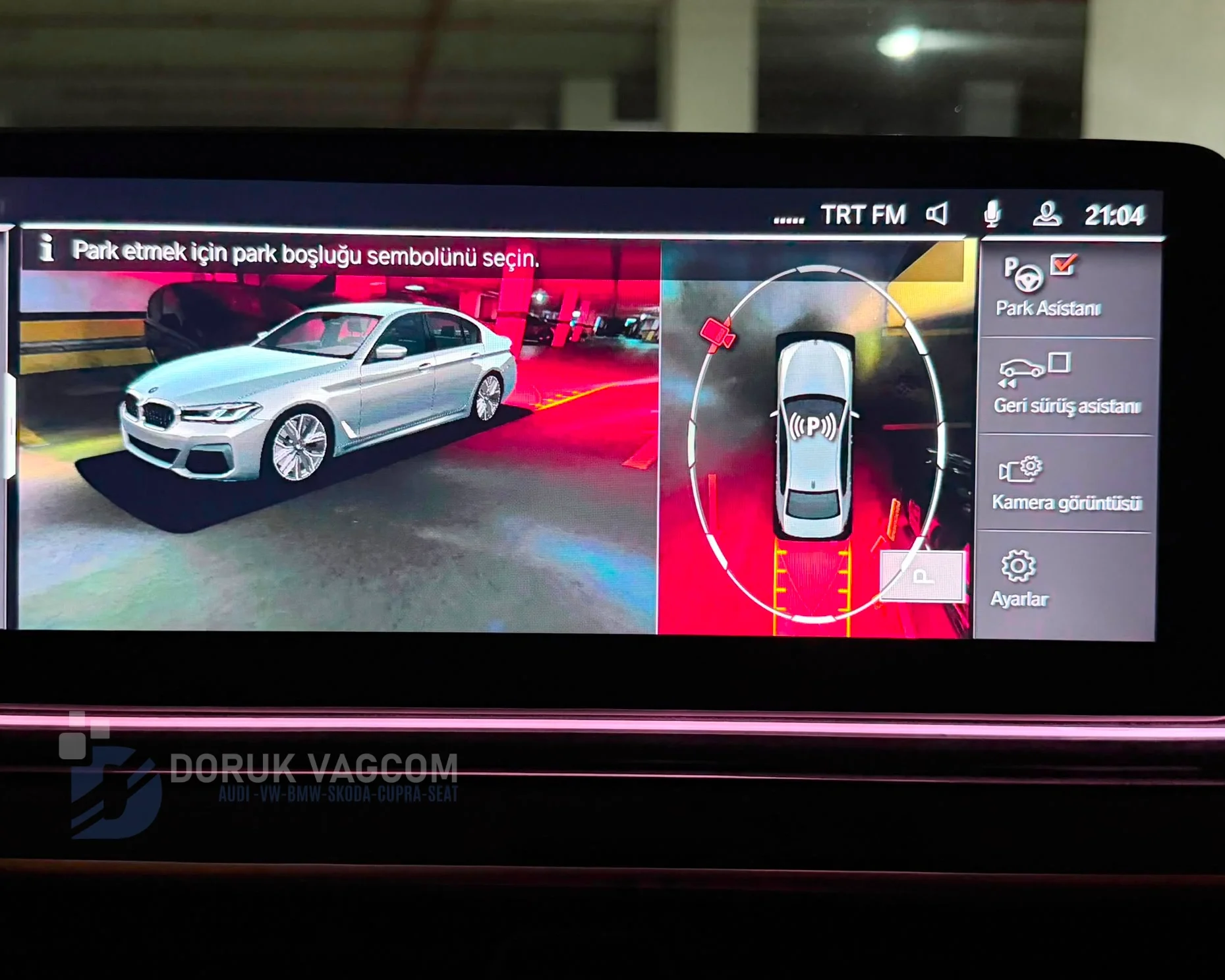 Bmw G30 5-Serisi 2017-2026 360 ÇEVRE GÖRÜŞ KAMERA MONTAJI Montajı - Detay Görsel 4 -Doruk Vagcom