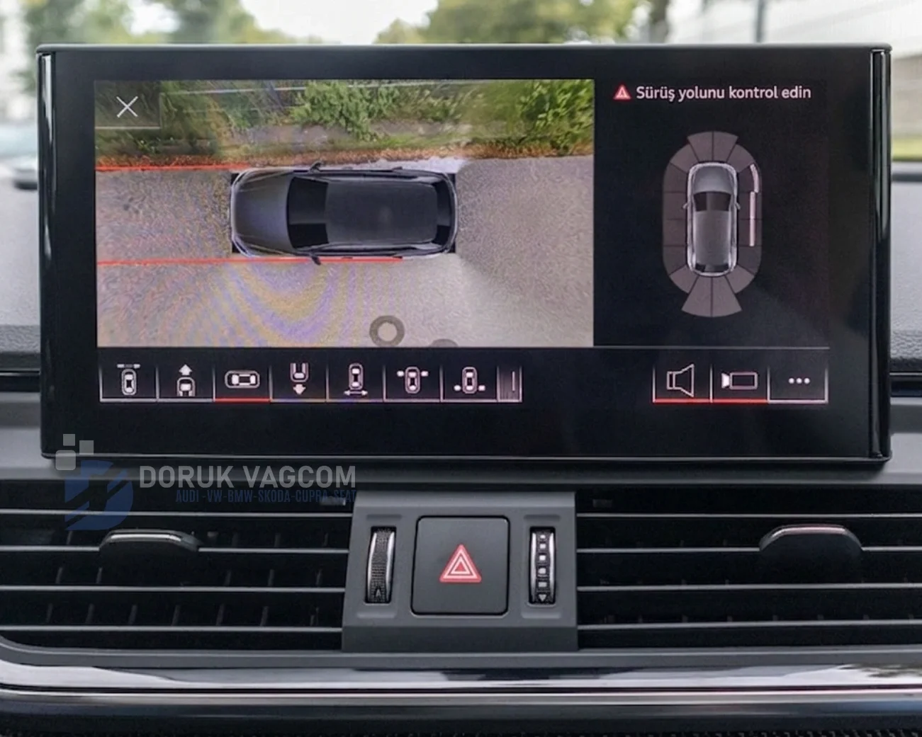 Audi Q5 FY (2017-2026) Audi Q5 (FY) Orijinal 360 Derece Çevre Görüş Kamerası (Area View) Montajı Navigasyon Multimedya Montajı