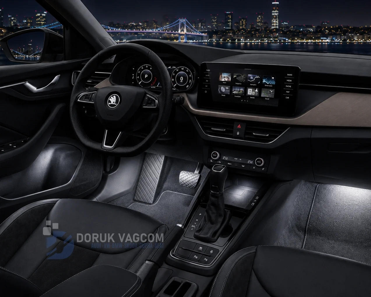 Skoda Scala NW4 2023 AKSESUAR Montajı - Detay Görsel 1 -Doruk Vagcom