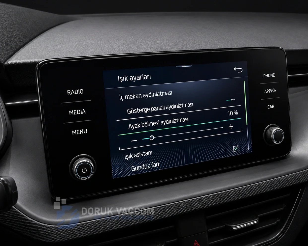 Skoda Scala NW4 2023 AKSESUAR Montajı - Detay Görsel 6 -Doruk Vagcom