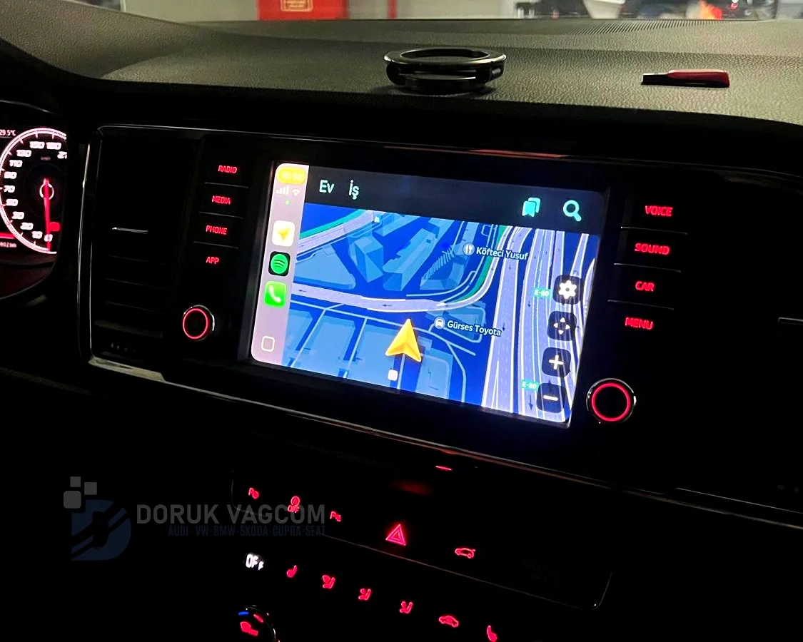 Seat Leon 5F 2012-2020 CARPLAY AKTİVASYONU Montajı - Detay Görsel 5 -Doruk Vagcom