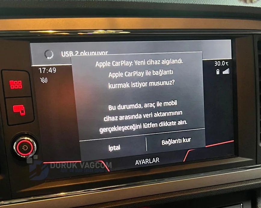 Seat Leon 5F 2012-2020 CARPLAY AKTİVASYONU Montajı - Detay Görsel 5 -Doruk Vagcom