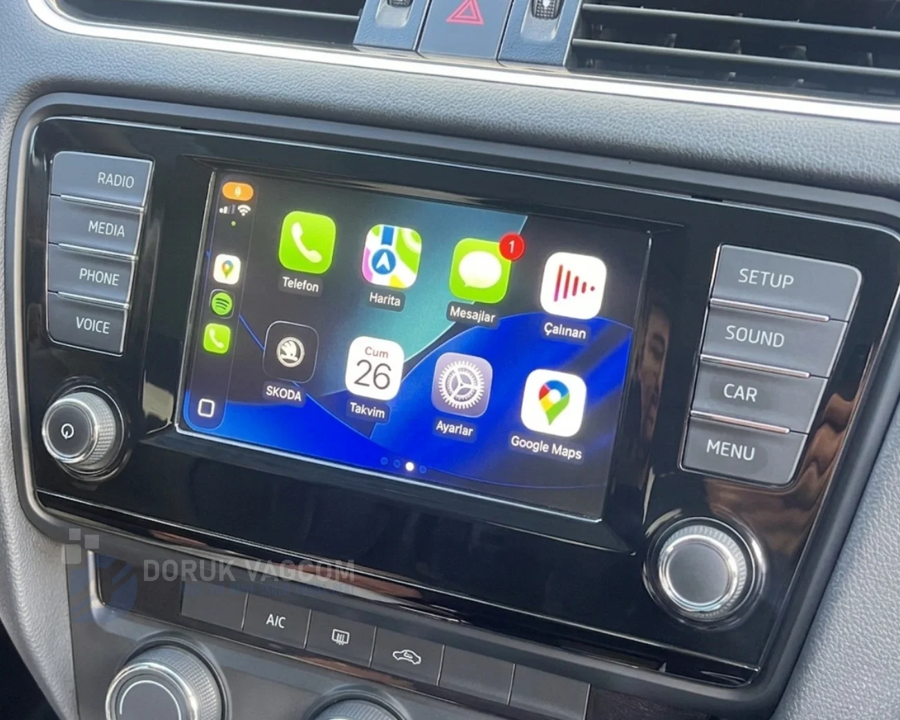 Skoda Octavia A7 (2017-2020) Skoda Octavia A7 (5E) CarPlay Aktivasyonu Navigasyon Multimedya Montajı