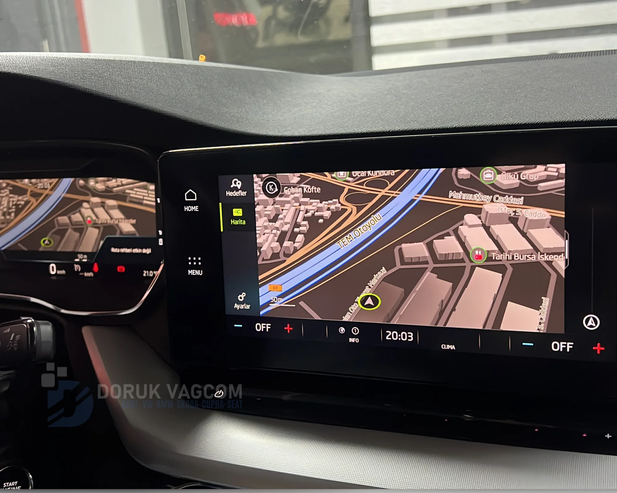 Skoda Octavia A8 2021-2023 NAVİGASYON AKTİVASYONU Montajı - Detay Görsel 1 -Doruk Vagcom