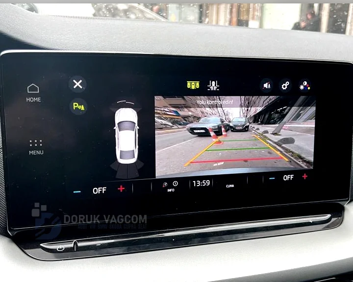 Skoda Octavia A8 2021-2023 GERİ GÖRÜŞ KAMERASI MONTAJI Montajı - Detay Görsel 3 -Doruk Vagcom
