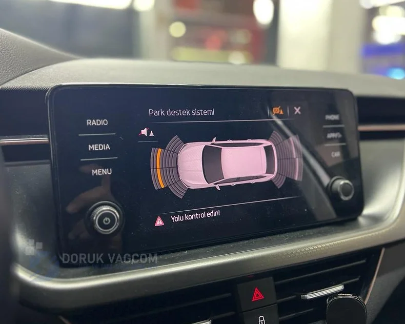 Skoda Scala NW4 2019-2026 PARK SENSÖRÜ MONTAJI Montajı - Detay Görsel 4 -Doruk Vagcom