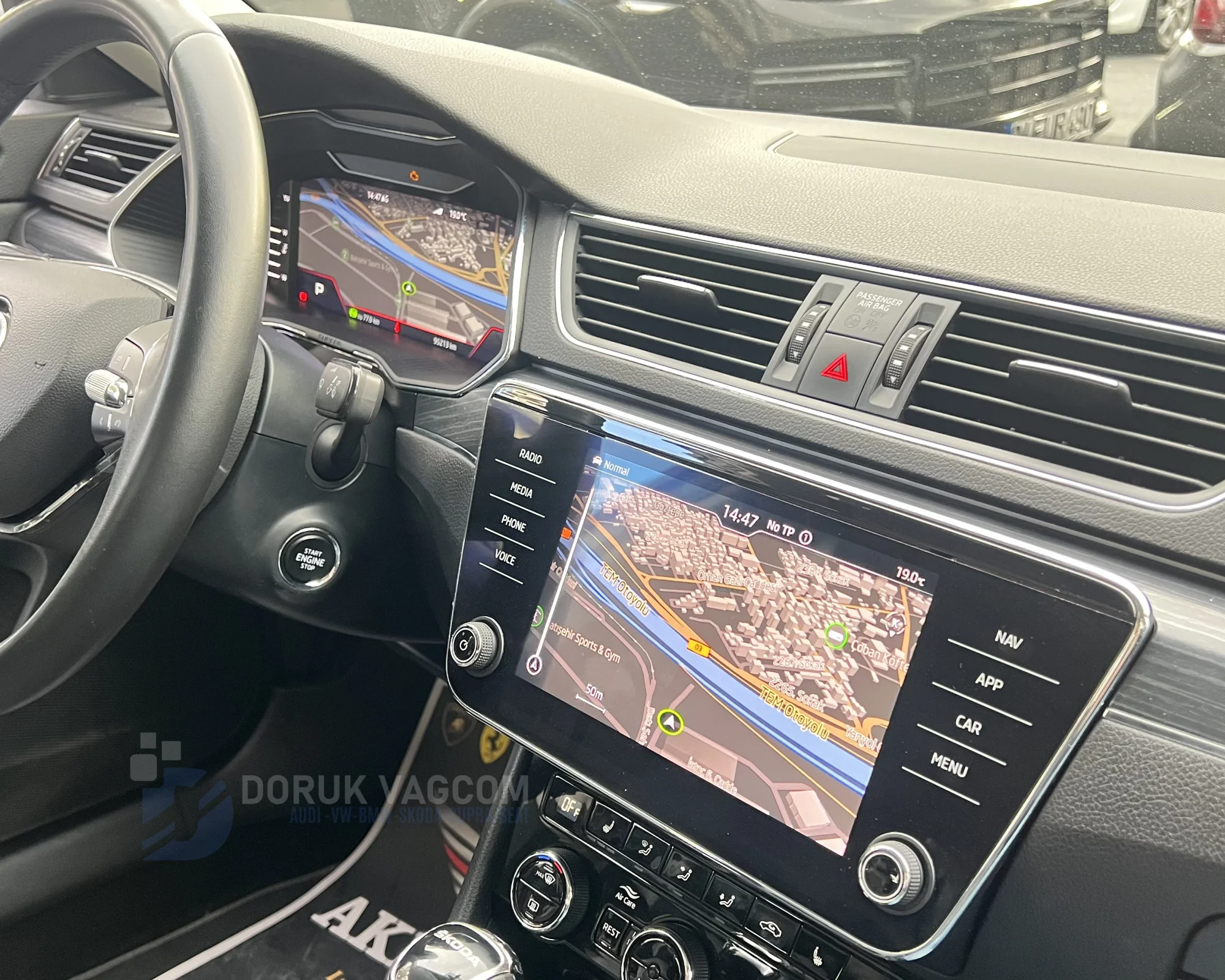 Skoda Superb 3V 2015-2024 NAVİGASYON AKTİVASYONU Montajı - Detay Görsel 2 -Doruk Vagcom