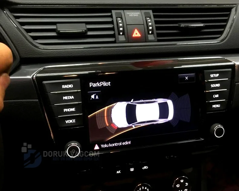 Skoda Superb 3V 2015-2024 PARK SENSÖRÜ MONTAJI Montajı - Detay Görsel 6 -Doruk Vagcom