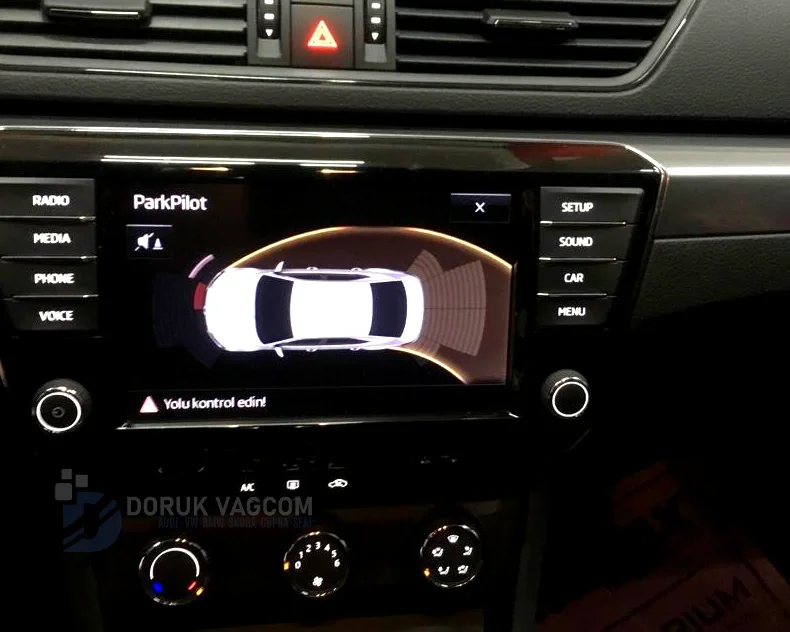 Skoda Superb 3V 2015-2024 PARK SENSÖRÜ MONTAJI Montajı - Detay Görsel 13 -Doruk Vagcom