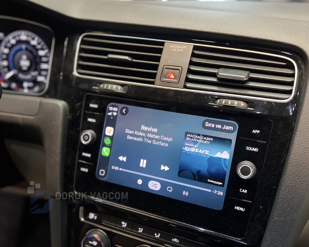 Volkswagen Golf MK7.5 2017-2020 CARPLAY AKTİVASYONU Montajı - Detay Görsel 4 -Doruk Vagcom