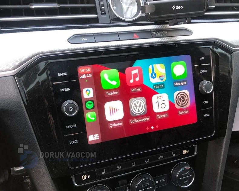 Volkswagen Passat B8 2014-2019 CARPLAY AKTİVASYONU Montajı - Detay Görsel 5 -Doruk Vagcom