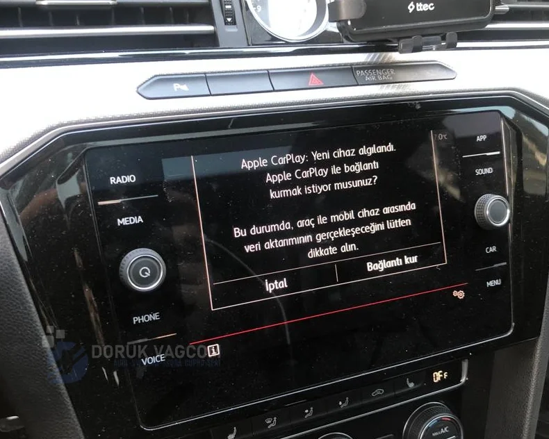 Volkswagen Passat B8 2014-2019 CARPLAY AKTİVASYONU Montajı - Detay Görsel 2 -Doruk Vagcom