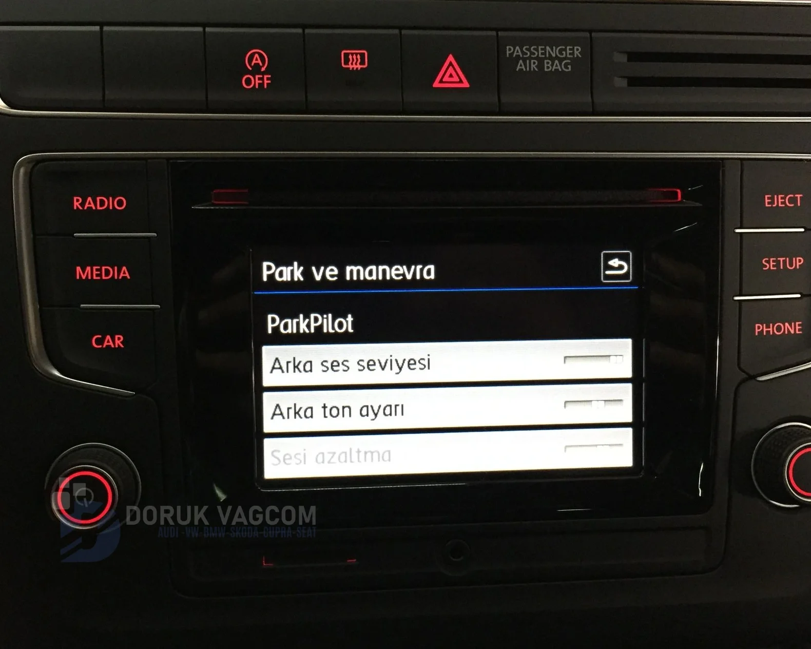 Volkswagen Polo 6C 2014-2017 PARK SENSÖRÜ MONTAJI Montajı - Detay Görsel 8 -Doruk Vagcom