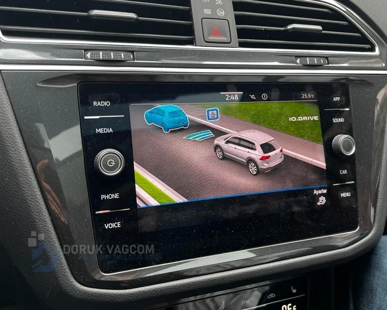 Volkswagen Tiguan MK2 (2016-2024) Volkswagen Tiguan (MK2) Orijinal ACC – Adaptif Hız Sabitleyici Radar Sistemi Montajı Navigasyon Multimedya Montajı