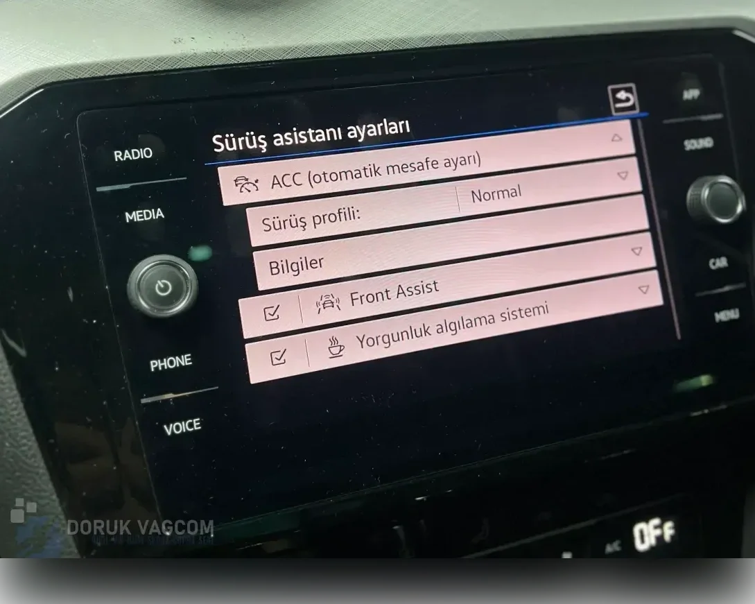 Volkswagen Arteon 3H 2017-2026 ADAPTİF HIZ SABİTLEME MONTAJI Montajı - Detay Görsel 1 -Doruk Vagcom