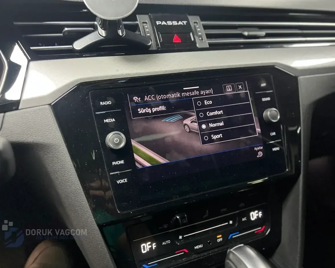 Volkswagen Arteon 3H (2017-2026) VW Arteon Orijinal ACC Adaptif Hız Sabitleyici Montajı Navigasyon Multimedya Montajı