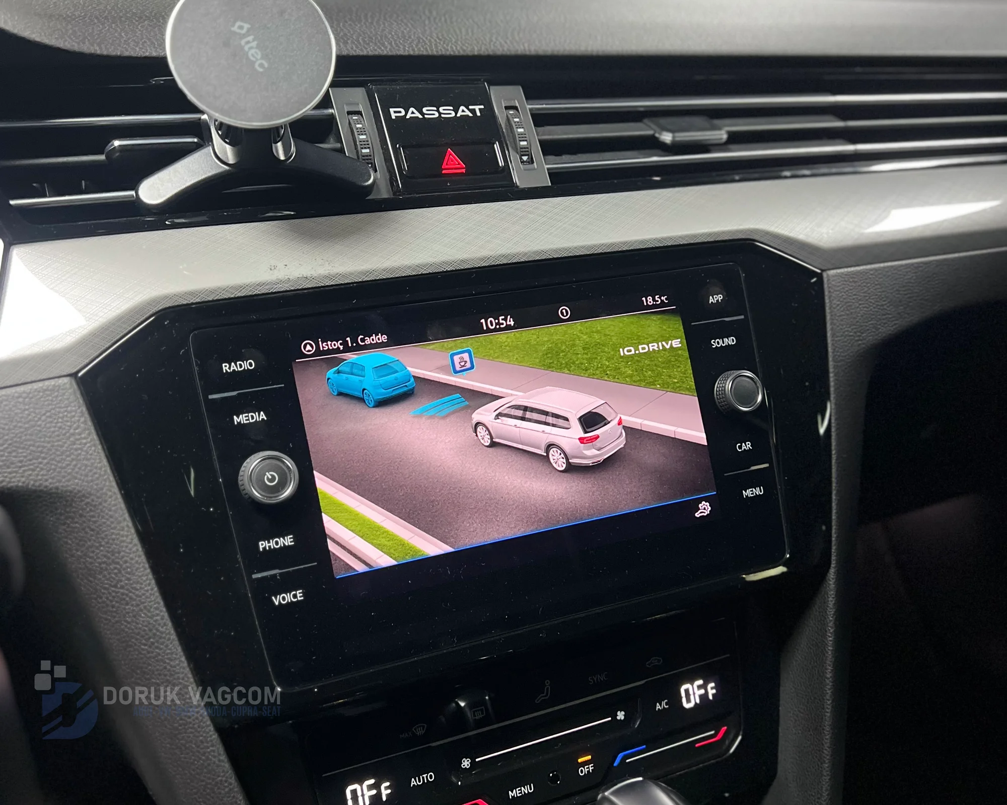 Volkswagen Passat B8.5 (2019-2024) Vw Passat B8.5 ACC Adaptif Hız Sabitleyici Montajı Navigasyon Multimedya Montajı